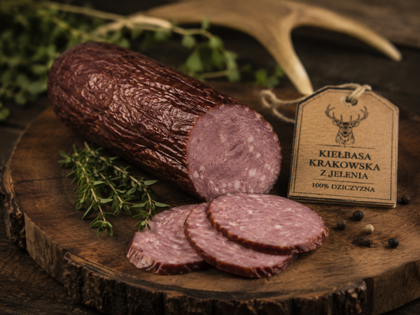 kiełbasa krakowska z jelenia