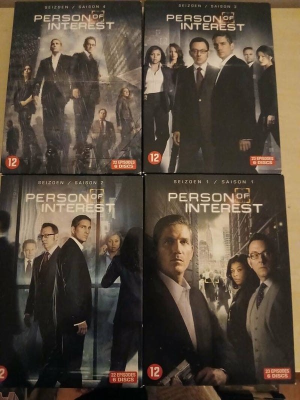 Lot Person of Interest - Saisons 1 à 4 - ÉTAT COMME NEUF (DVD)