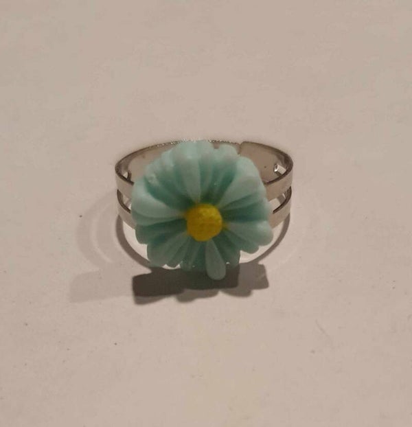 Les Fleurs - Bagues petite marguerite colorée
