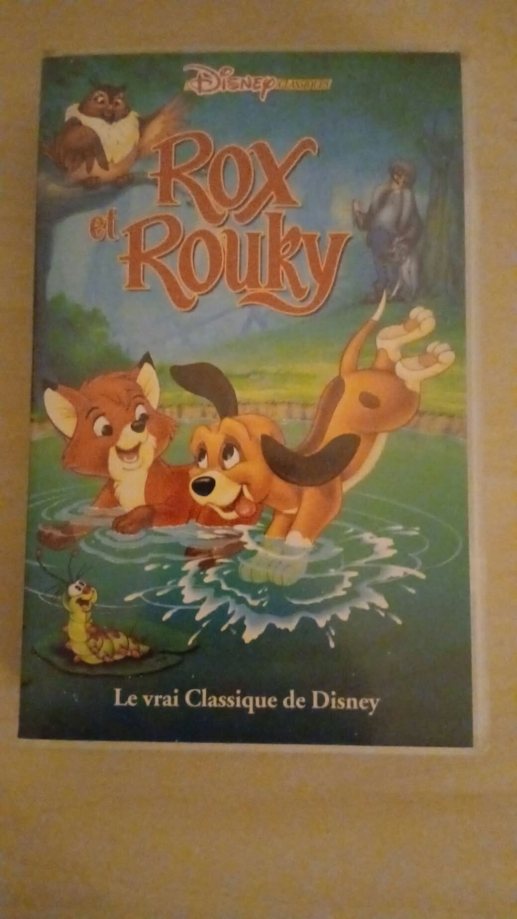 Cassette VHS Disney - Rox et Rouky (Édition Rare Cassette Mauve - 1995) - TBE