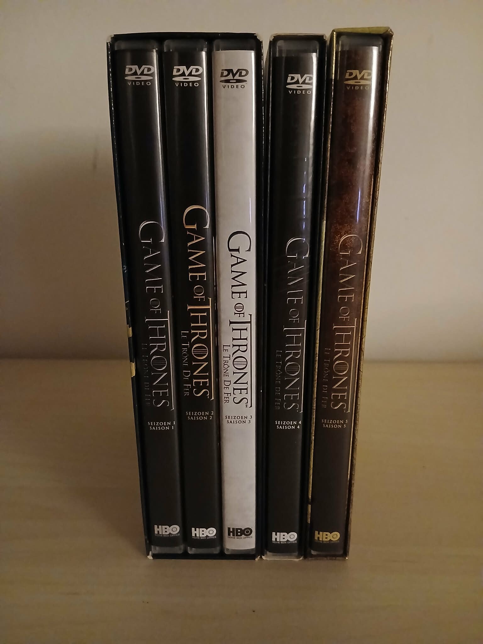 Lot Game of Thrones (Le Trône de Fer) - Saisons 1 à 5 - DVD