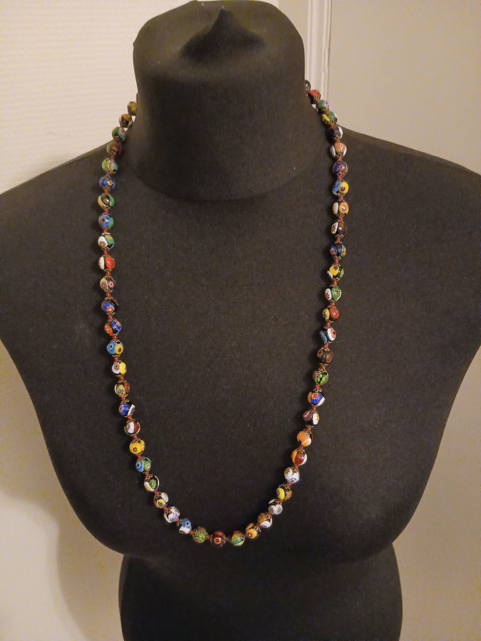 Collier - Verre de Murano "Millefiori"