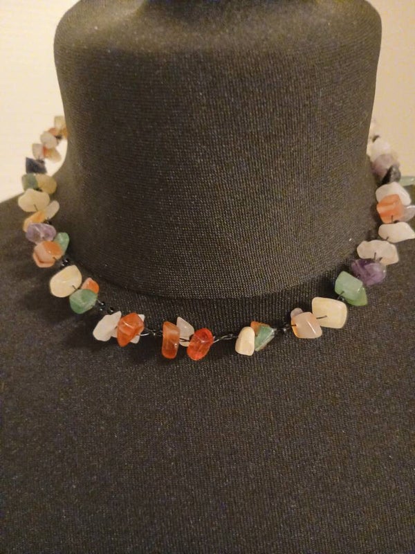 Collier - Pierres naturelles "7 chakras"
