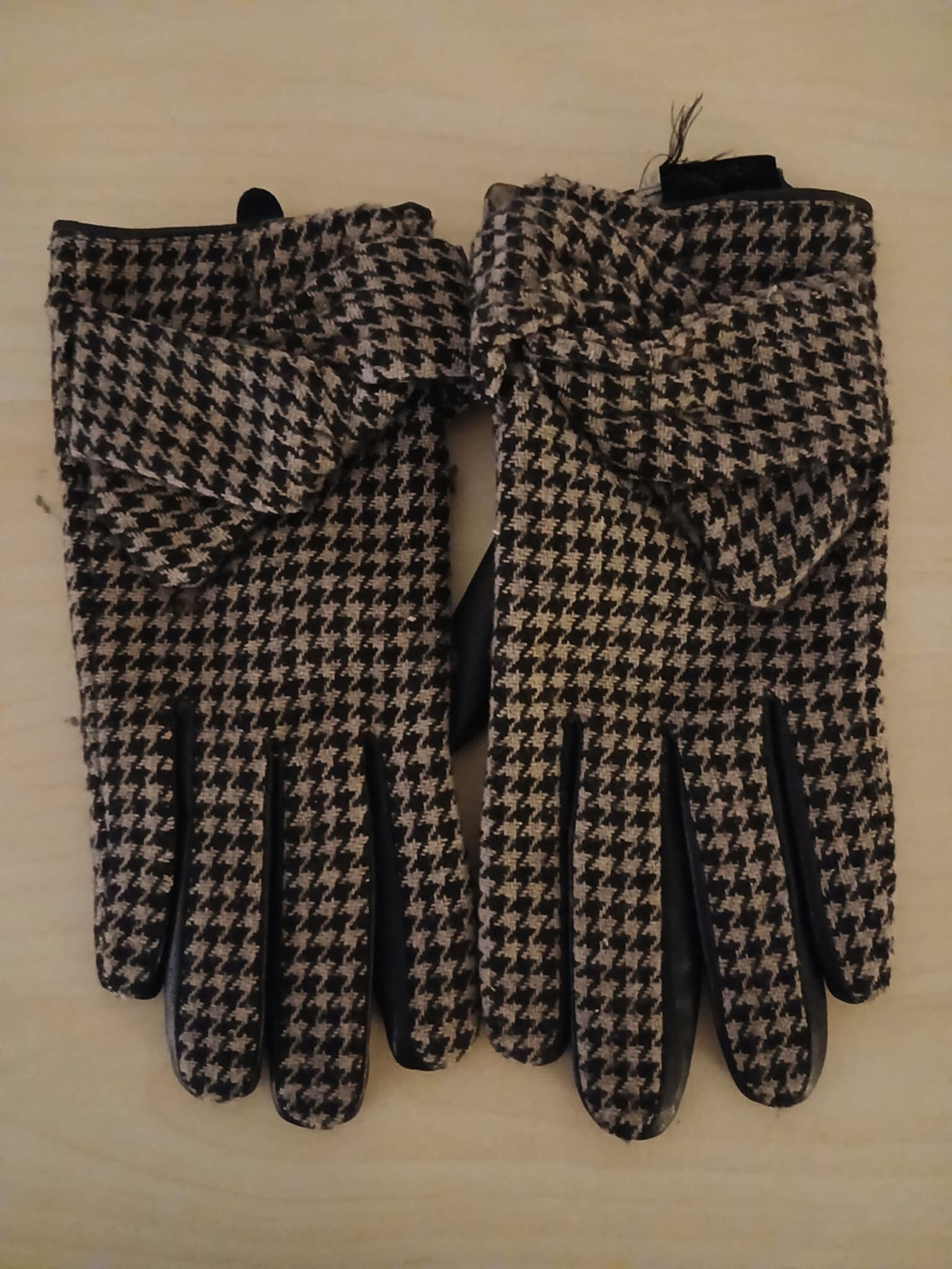 H&M - Gants Pied-de-poule