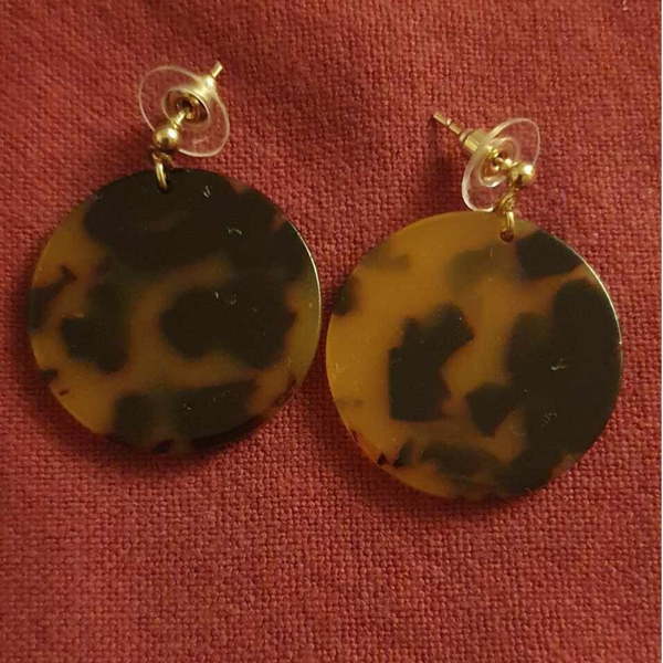 Boucles d'oreilles - Léopards Ronds
