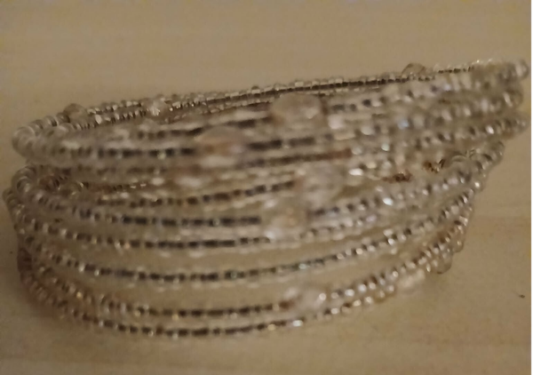 Bracelet - Perles de rocailles blanches