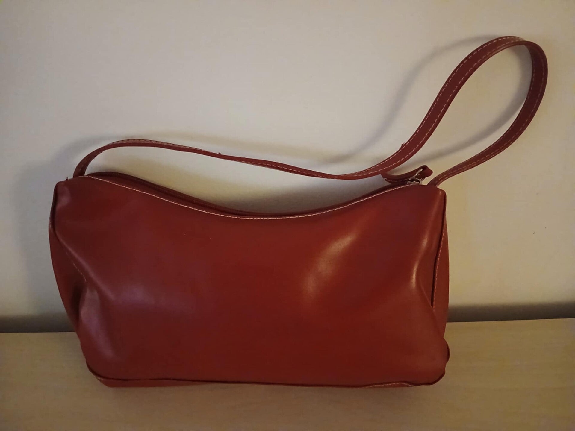 Sans Marque - Sac baguette rouge