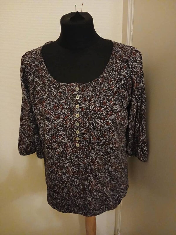 Sans Marque - Blouse fleurie