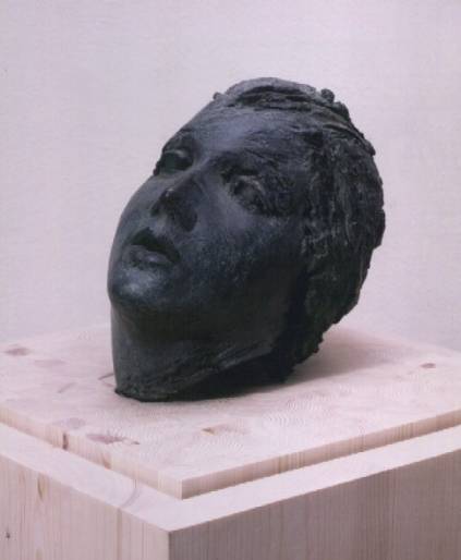 Portret 1997 hout en brons