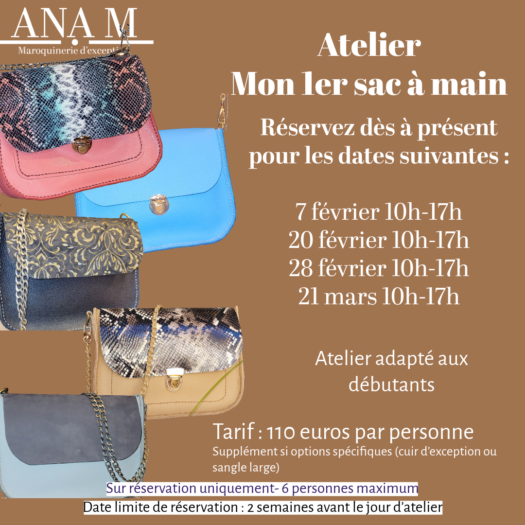 Atelier Couture de Votre Sac à main en Cuir