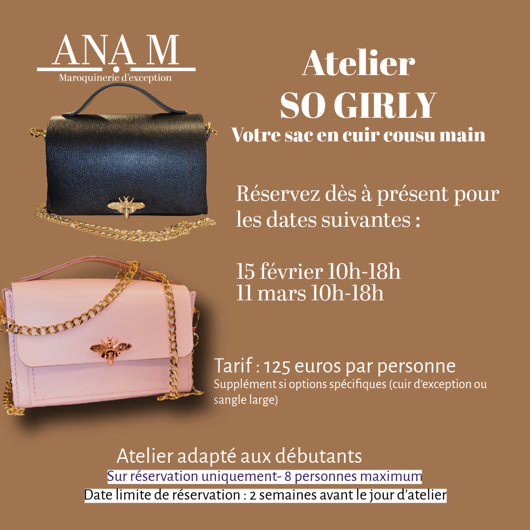Atelier couture de votre mini sac à main SO GIRLY
