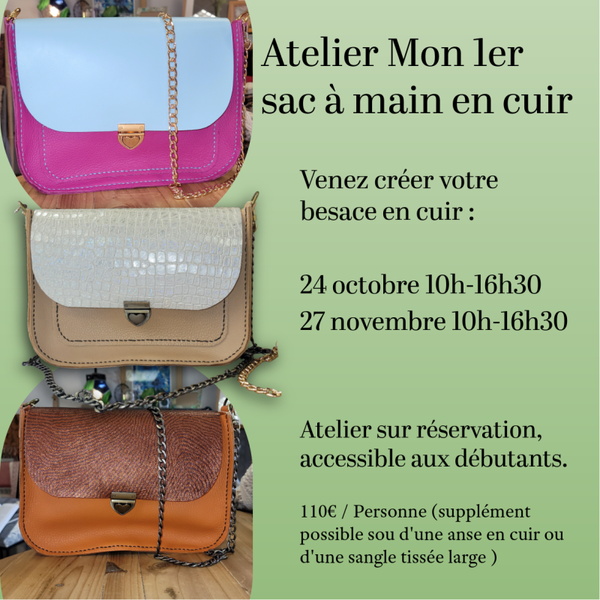 Atelier Couture de Votre Sac à main en Cuir