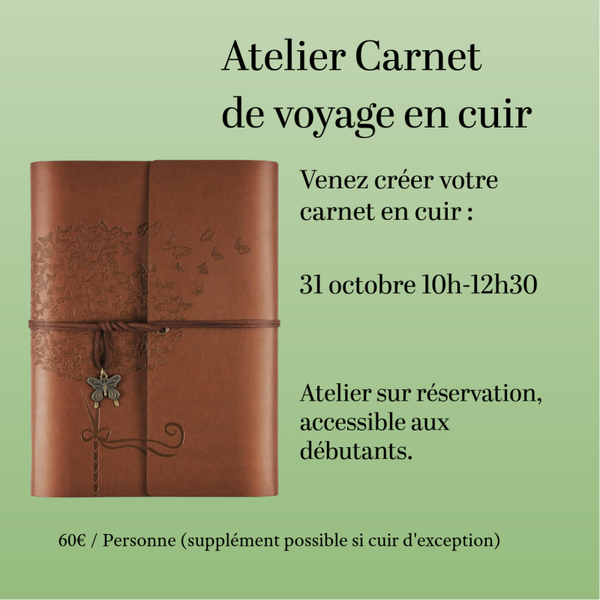 Carnet de voyage en cuir