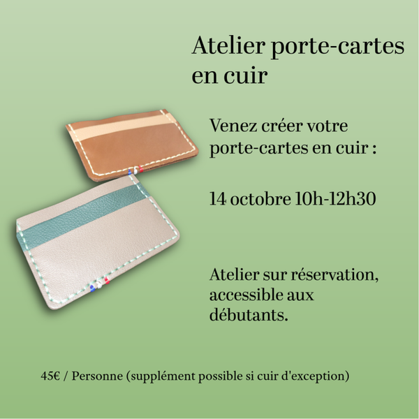 Atelier Porte-cartes en cuir