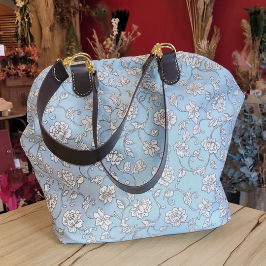 Marguerite sac de voyage en jacquard