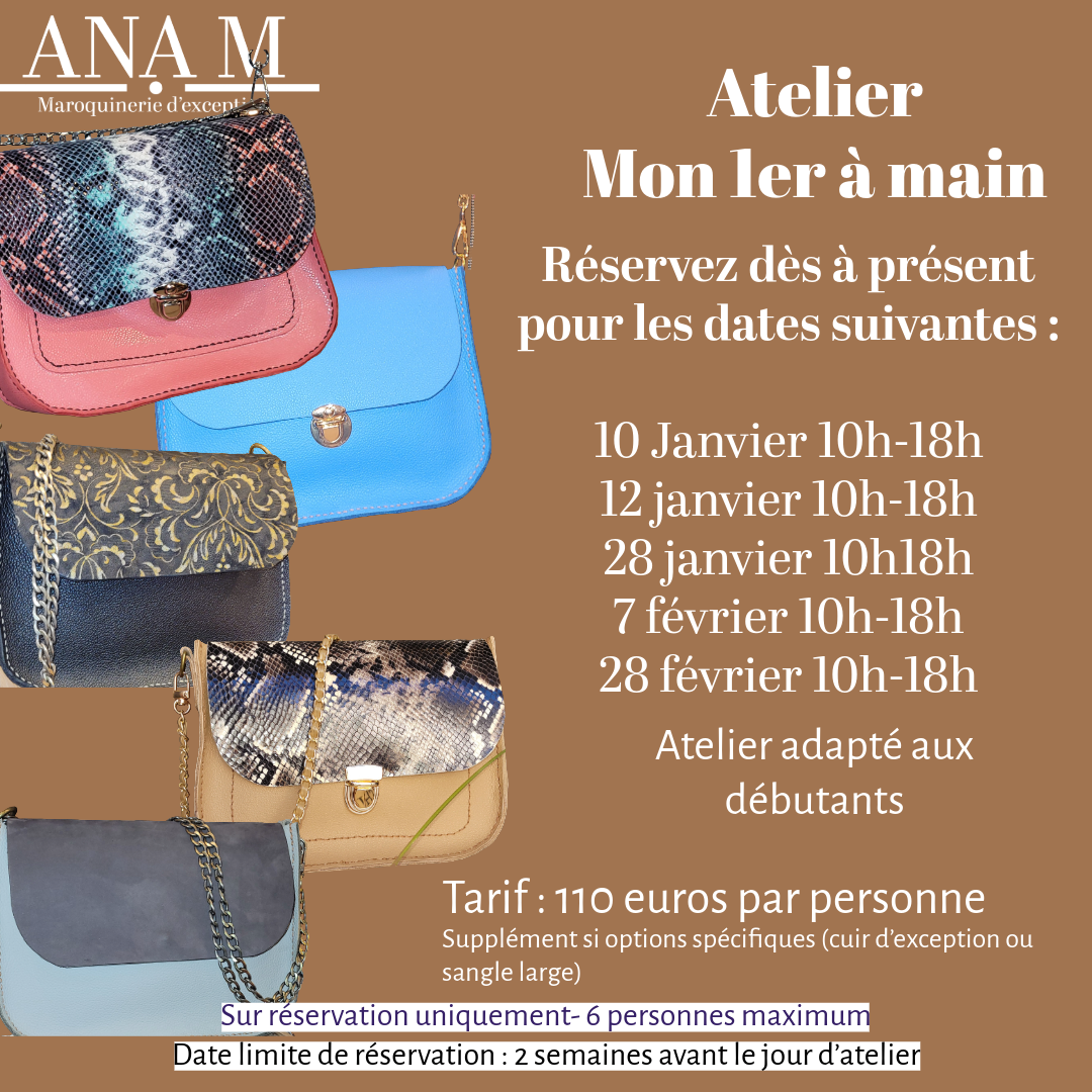 Atelier Couture de Votre Sac à main en Cuir