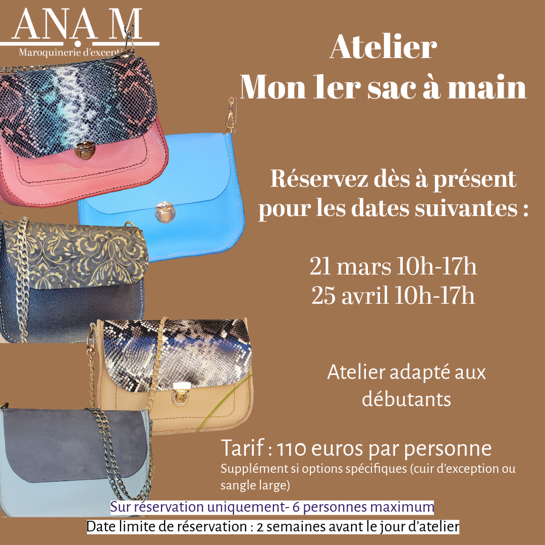 Atelier Couture de Votre Sac à main en Cuir