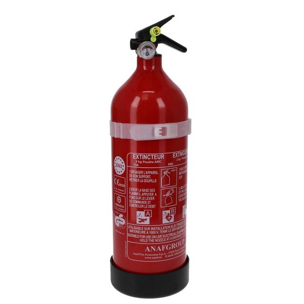 Extincteur poudre 2 kg avec mano