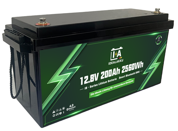 Batterie lithium Idealakku 12V 200Ah LiFePO4 Bluetooth