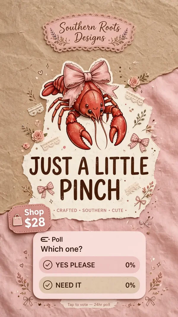 Just a pinch design crawfish theme tshirt