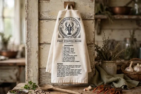 Apron with recipes on it , adult white