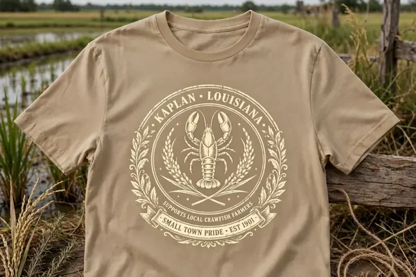 Support local crawfish farmers design T-shirt