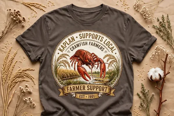 Support local crawfish farmers tshirt