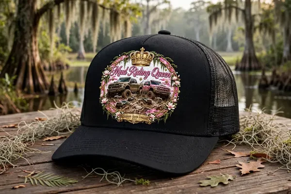 Mud riding queen hat