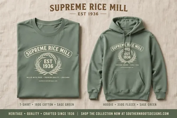 Combo of T-shirt and hoodie, rice mill design .