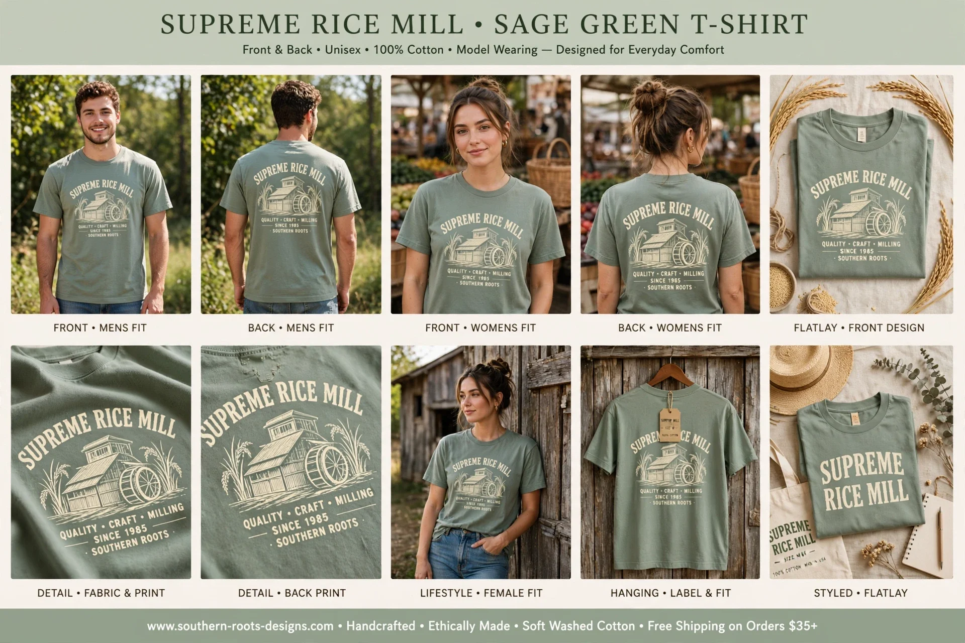 His and hers T-shirt field to table design