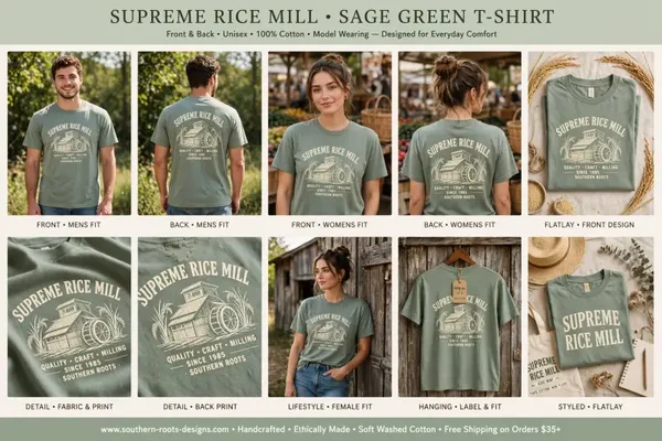 His and hers T-shirt field to table design