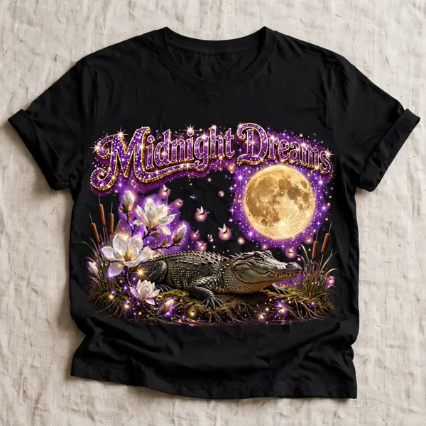 Midnight dreams T-shirt in purple