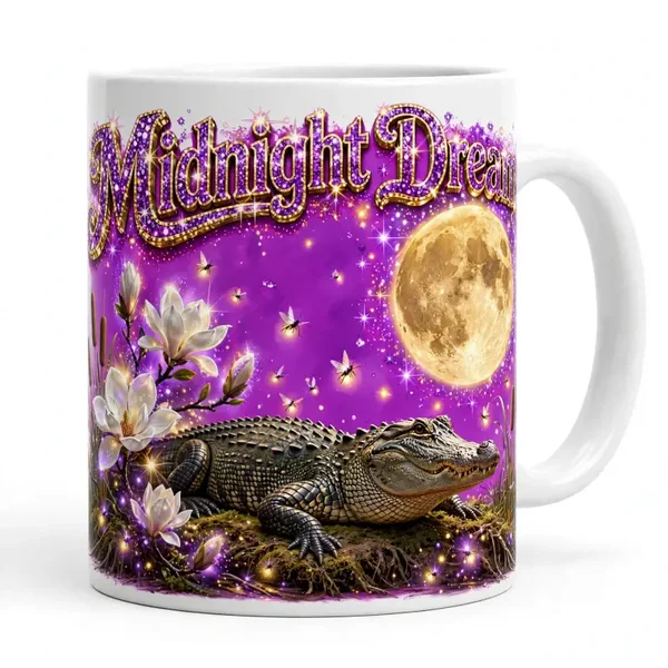Midnight dreams coffee mugs in purple 11 oz