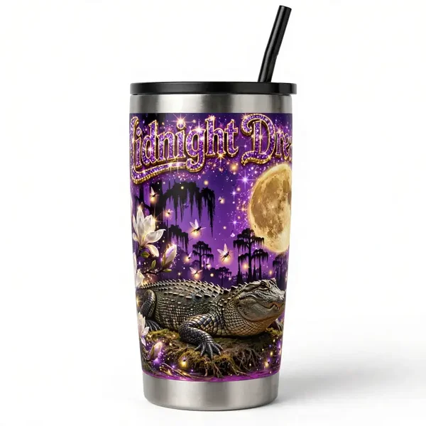 Midnight dreams in purple 30 oz tumbler