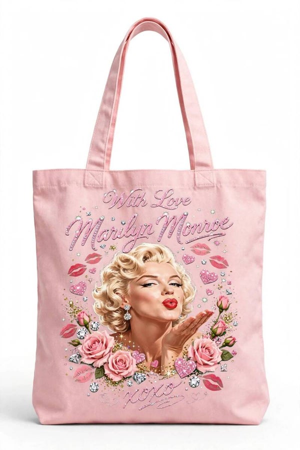 Marilyn Monroe inspired canvas totes