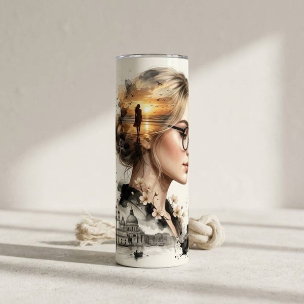 20 oz. Inspired woman tumbler