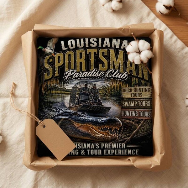 Louisiana sportsman paradise design in hoodie