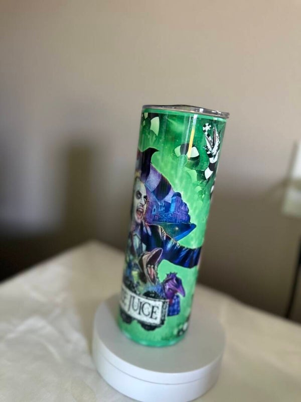 20 oz stainless steel beetle juice tumbler