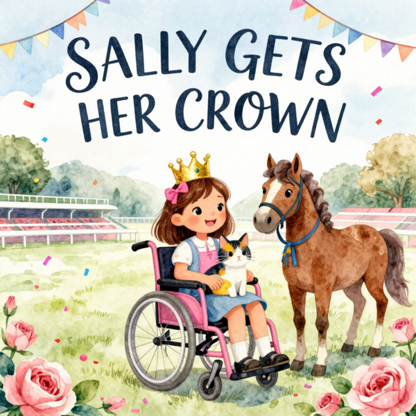 Sally gets her crown , digital book for children facing challenges, full color