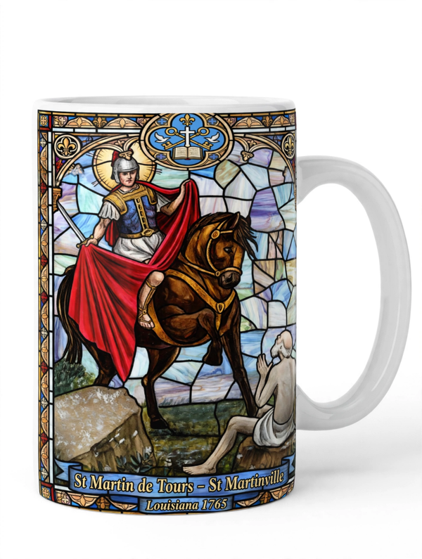 Mother church of acardians stain glass 11 oz or 15 oz ceramic mug