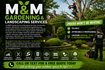 M&amp;M gardening and landscaping services