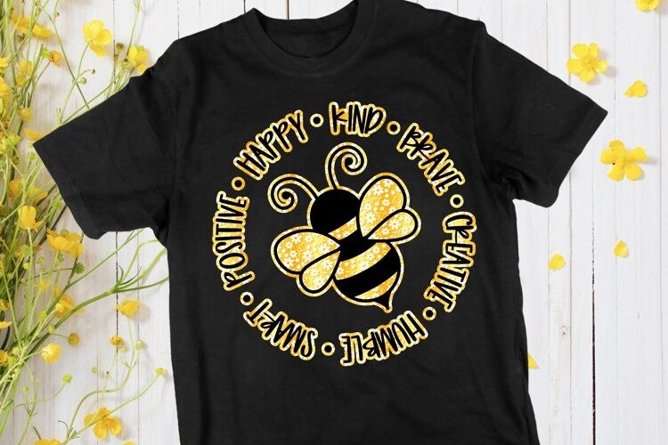 Bee.... kids T-shirt met ronde hals