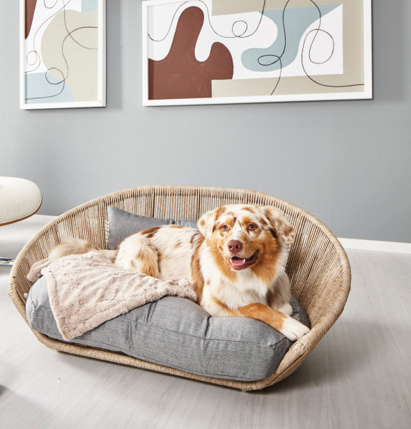 VOGUE - Design-Hudebett SMOOTH, kussen kleur verkrijgbaar in 2 kleuren:
