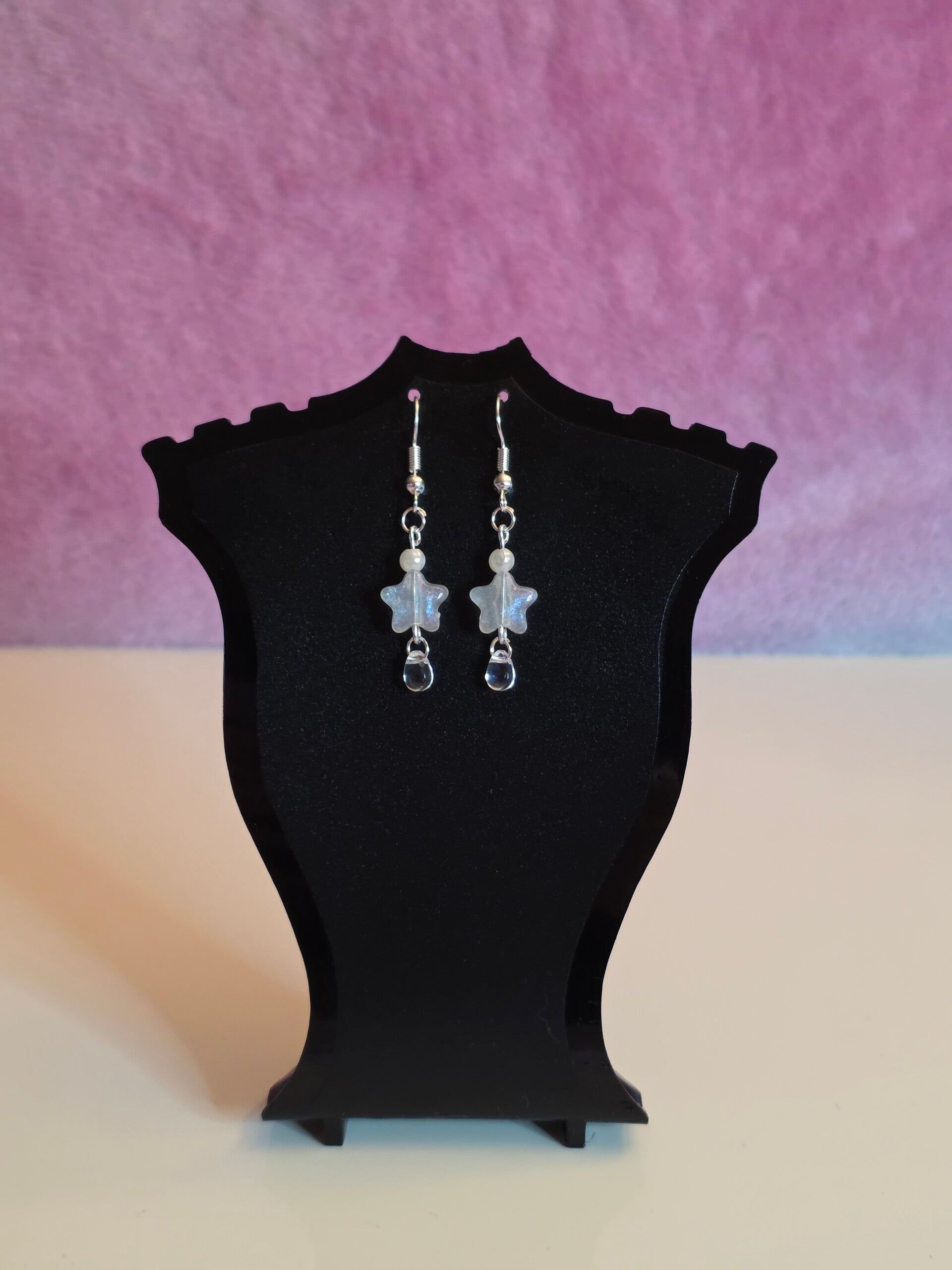 White Star Earrings