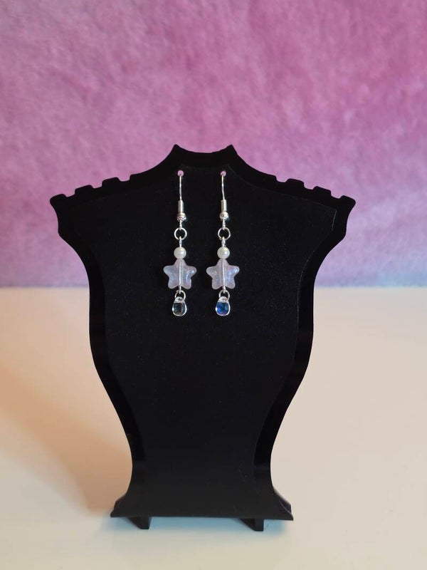 Light Pink Star Earrings