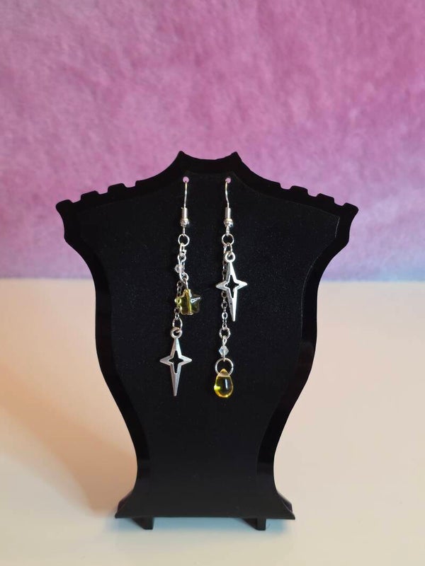 Yellow Star Earrings