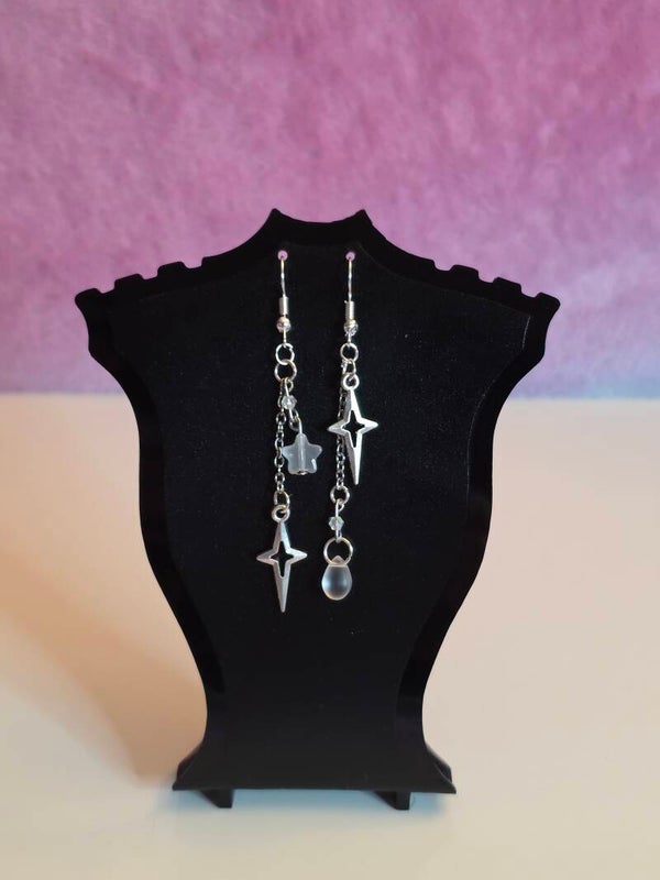 Cloudy Star Earrings