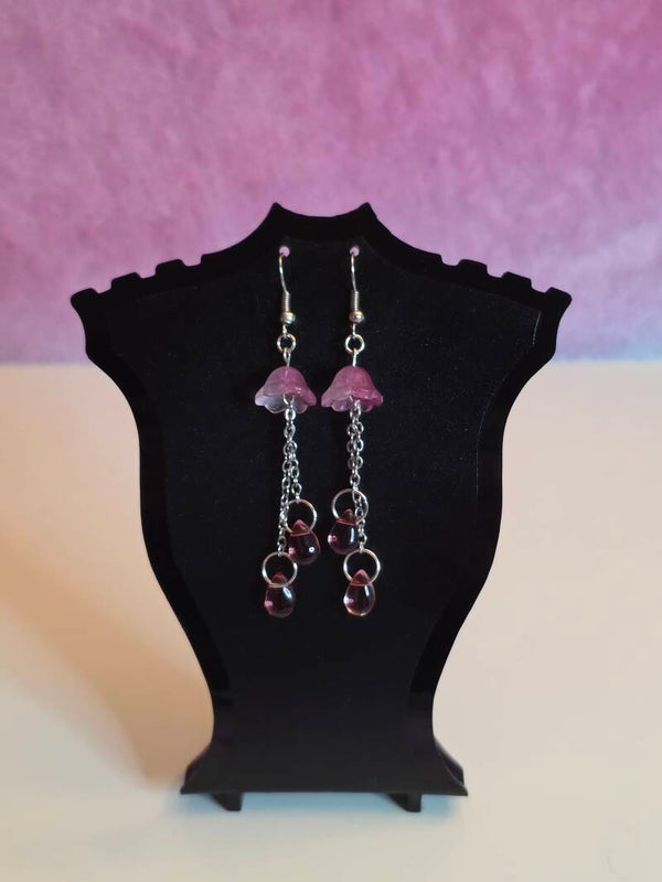 Purple Jellyfish Earrings