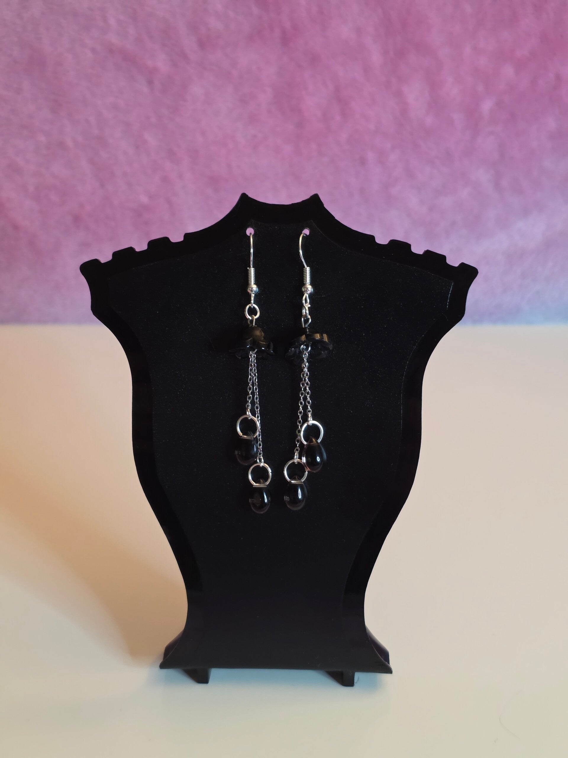 Black Jellyfish Earrings