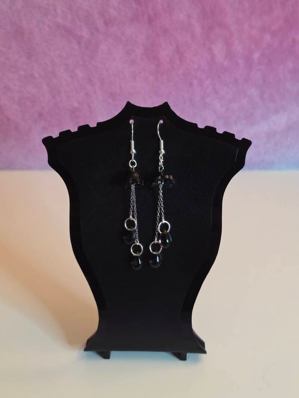 Black Jellyfish Earrings